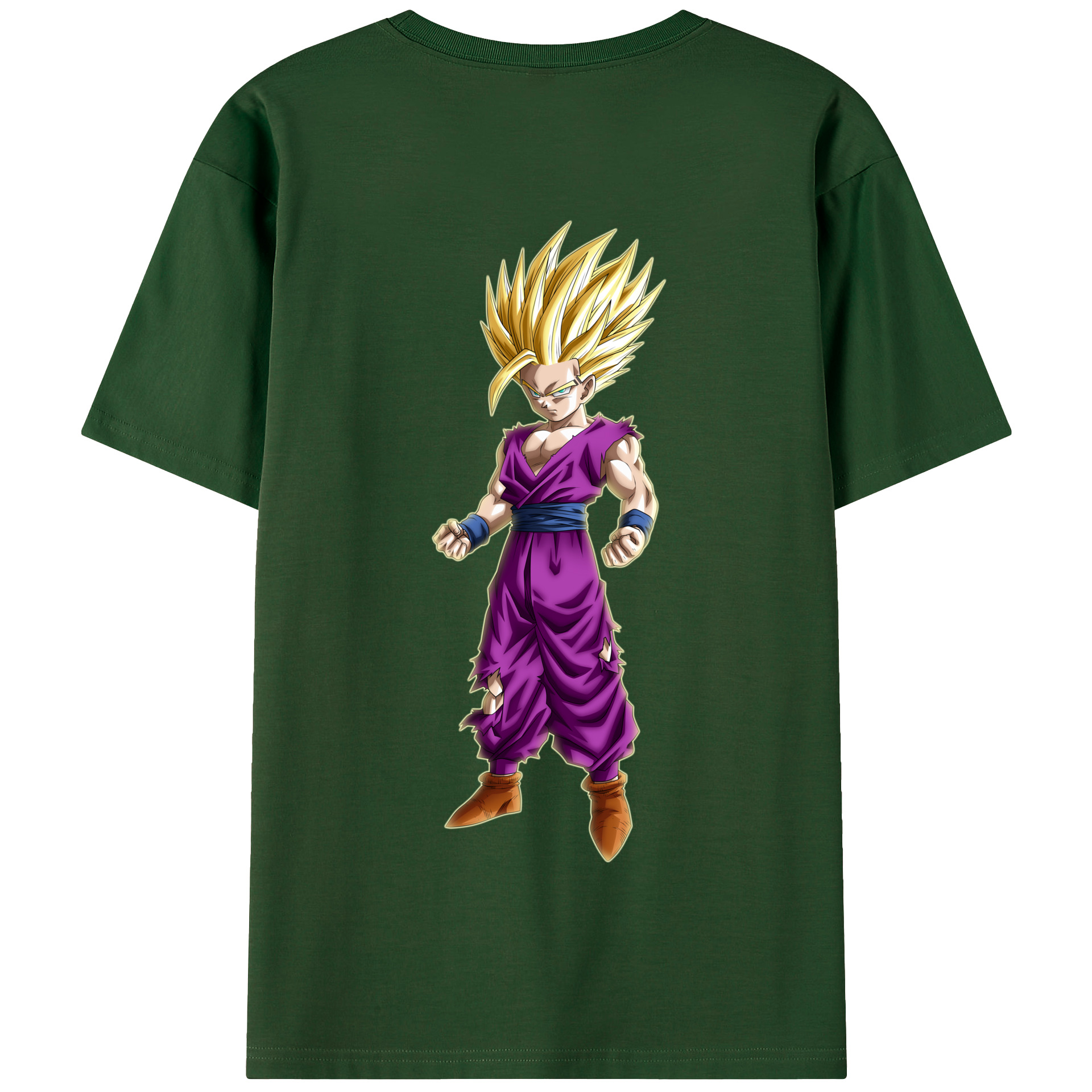 （画像用） ドラゴンボール 孫 悟飯（そんごはん）DRAGON BALL Son Gohan 綿100％半袖Tシャツ（背面プリント）